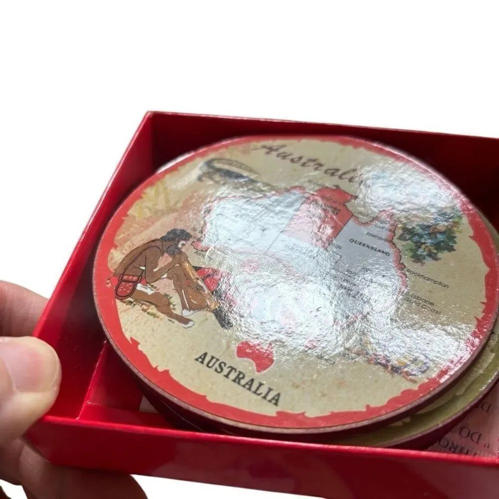 Australia Souvenir Round Drink Coasters